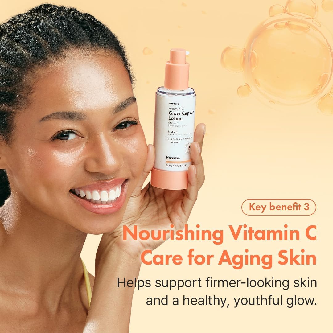 Hanskin Vitamin C Glow Capsule Lotion 80ml