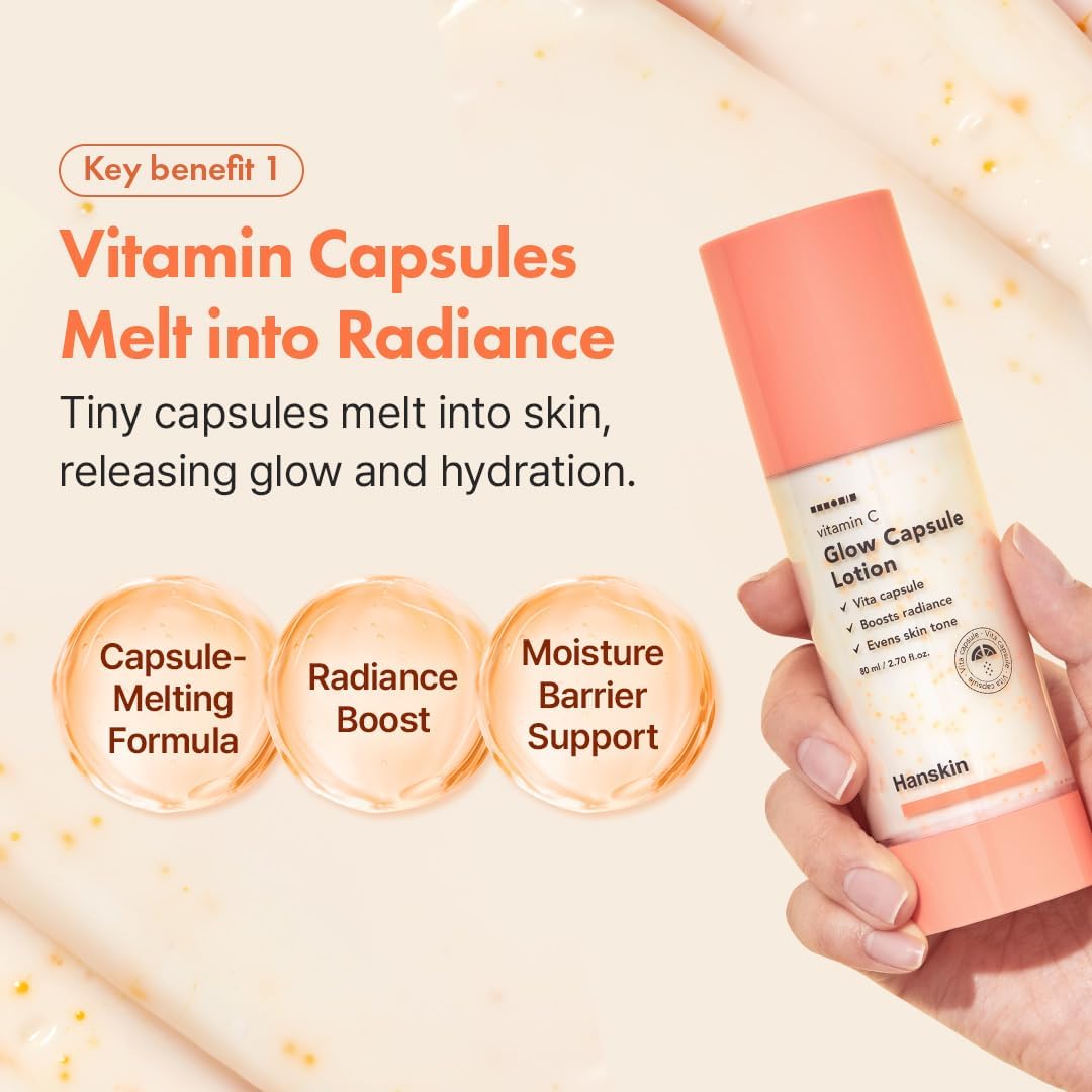 Hanskin Vitamin C Glow Capsule Lotion 80ml