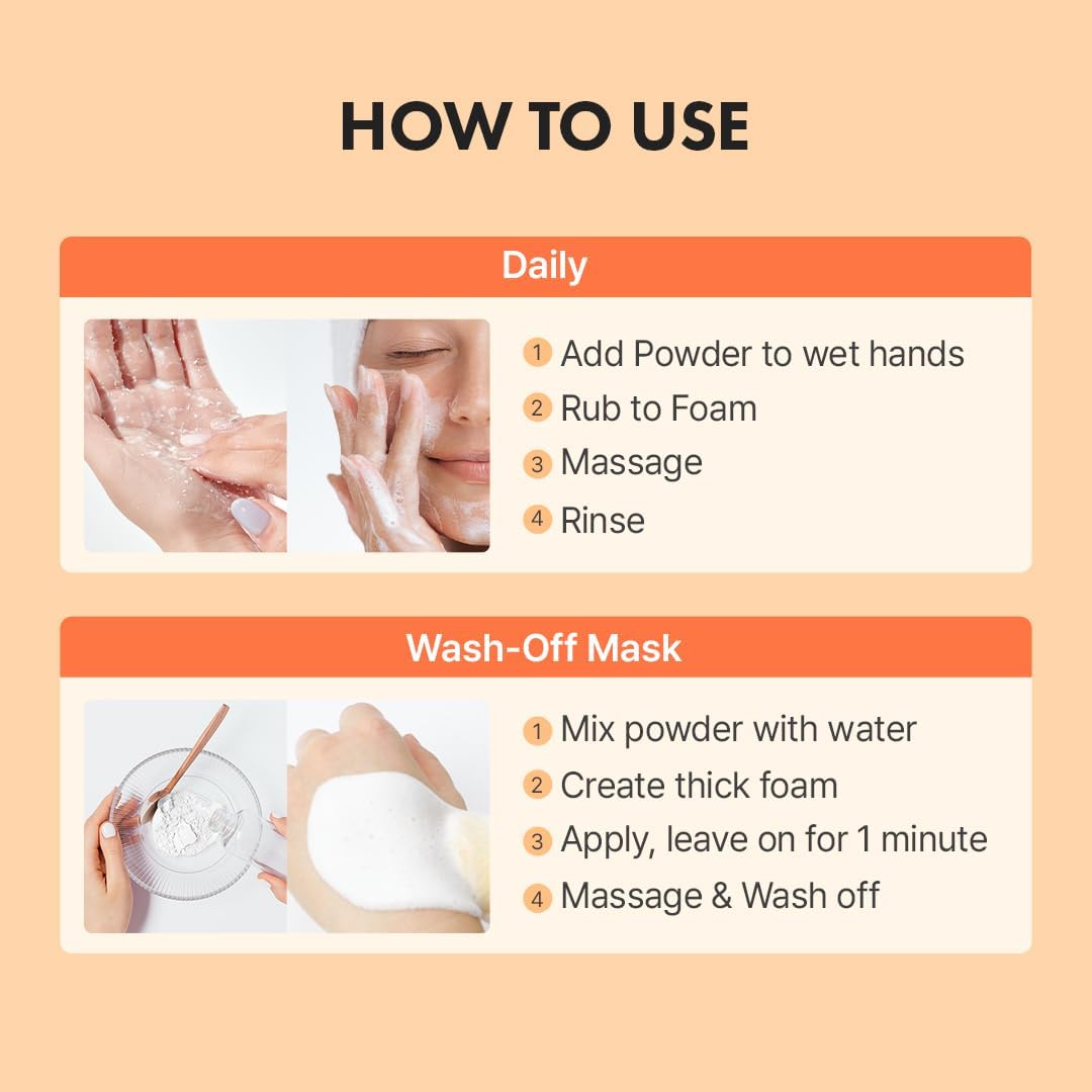 Hanskin Vitamin C Glow Powder Cleanser 70g
