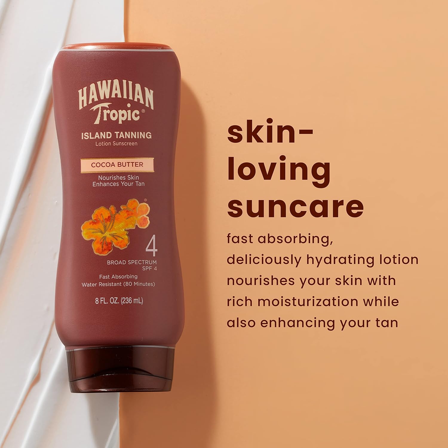 Hawaiian Tropic Island Tanning Cocoa Butter Lotion (SPF4) 236ml