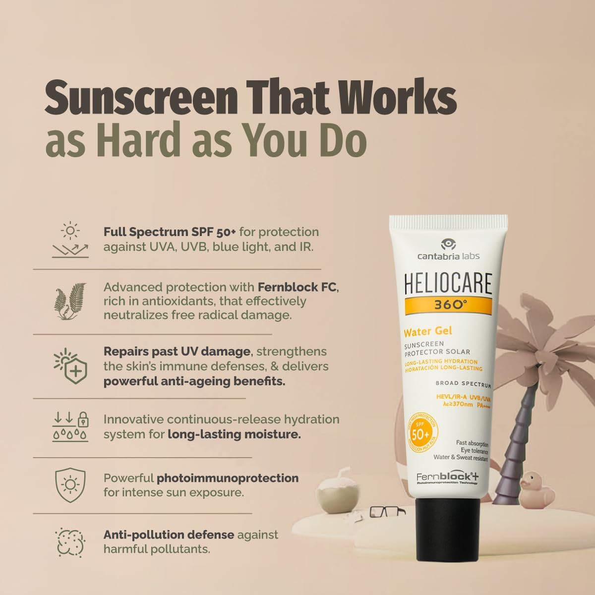 هيليوكير 360 SPF50+ جل مائي 50 مل