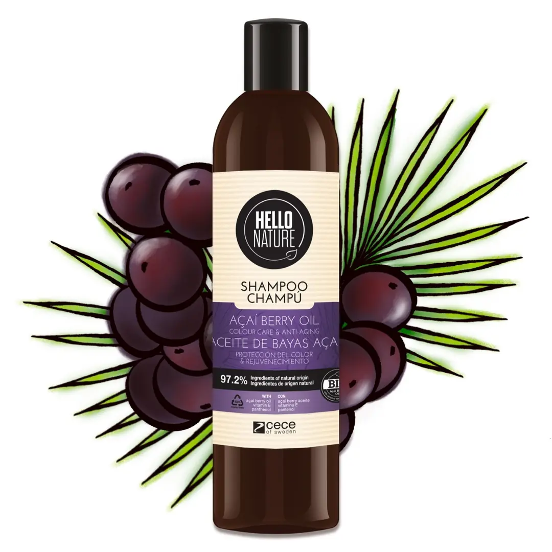 Hello Nature Acai-Berry Oil Shampoo 300ml