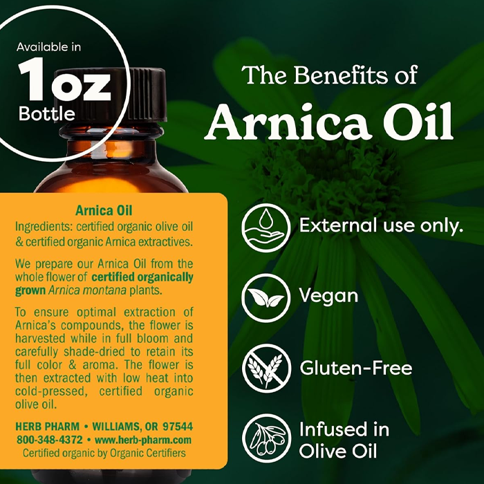 Herb Pharm Arnica Oil 1 Oz