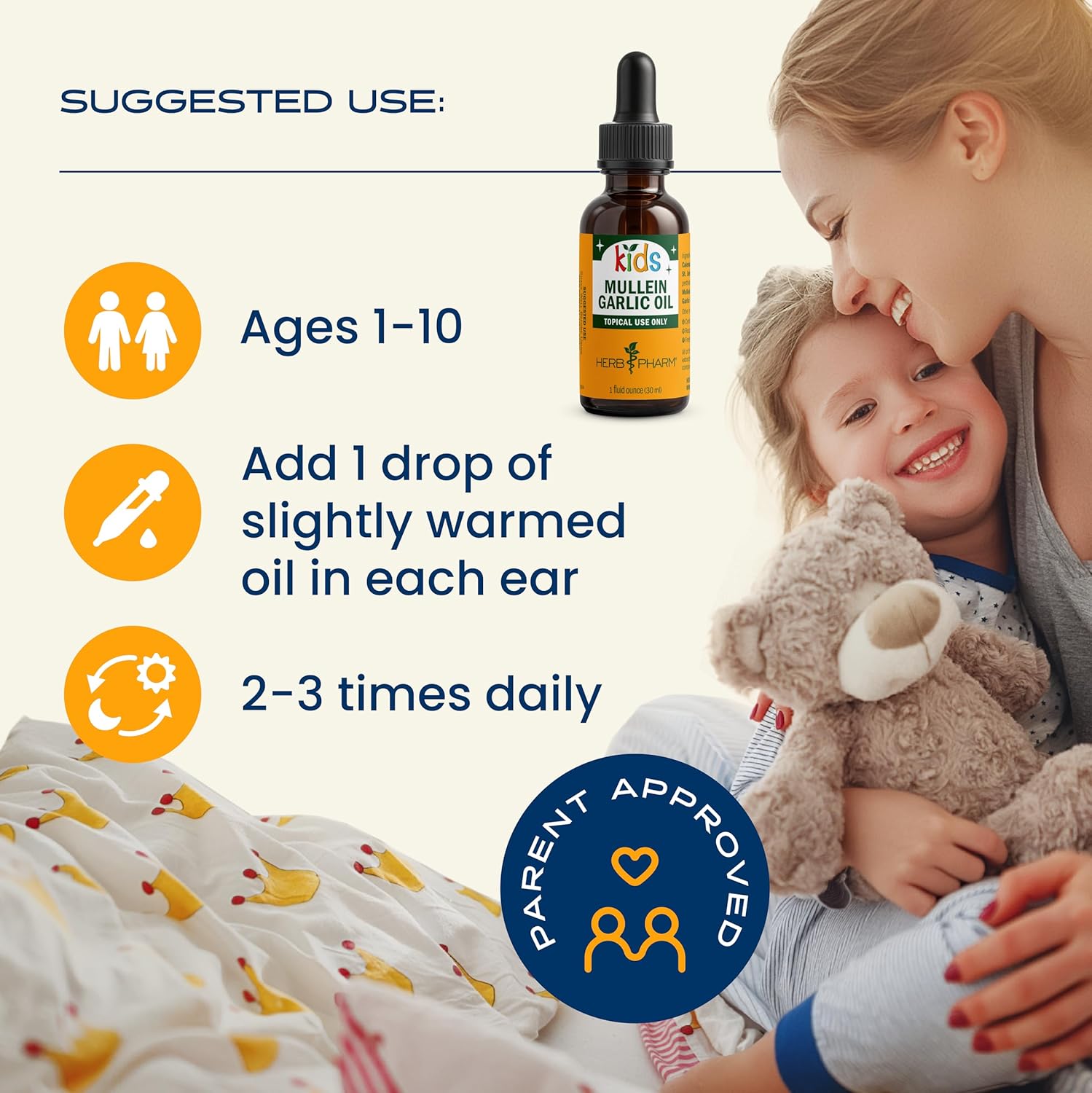 Herb Pharm Kids Ear Oil Mullein/Garlic