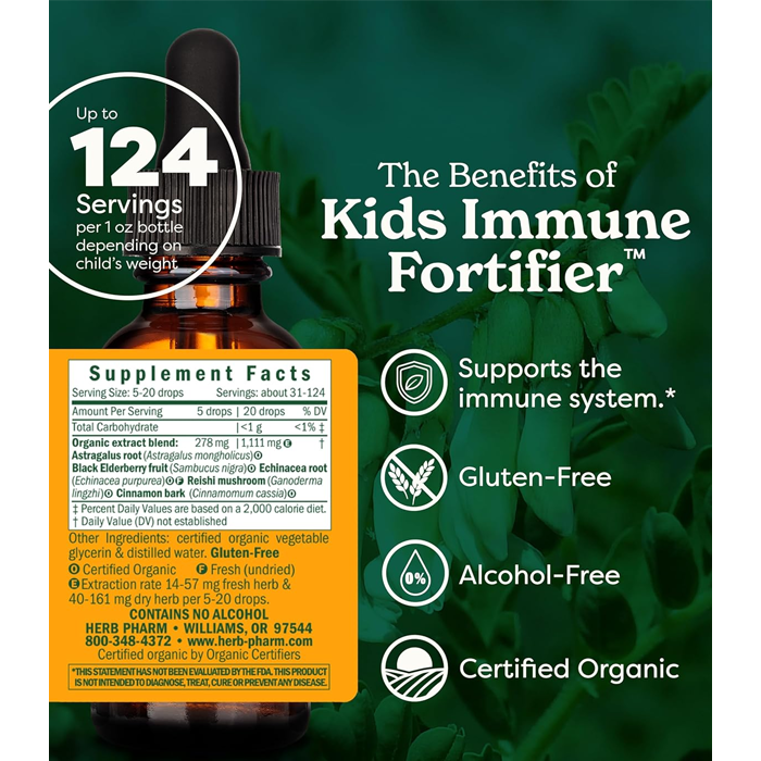 Herb Pharm Kids Immune Fortifier 1 Oz