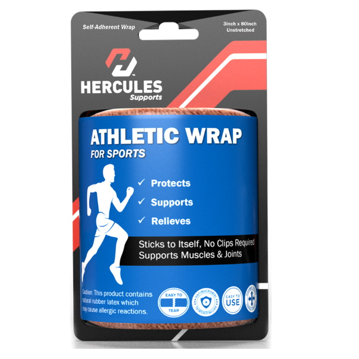 هيركوليس شريط رياضي 3 إنش × 80 إنش - أزرق