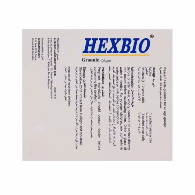 Hexbio Sachet 3g x 10's