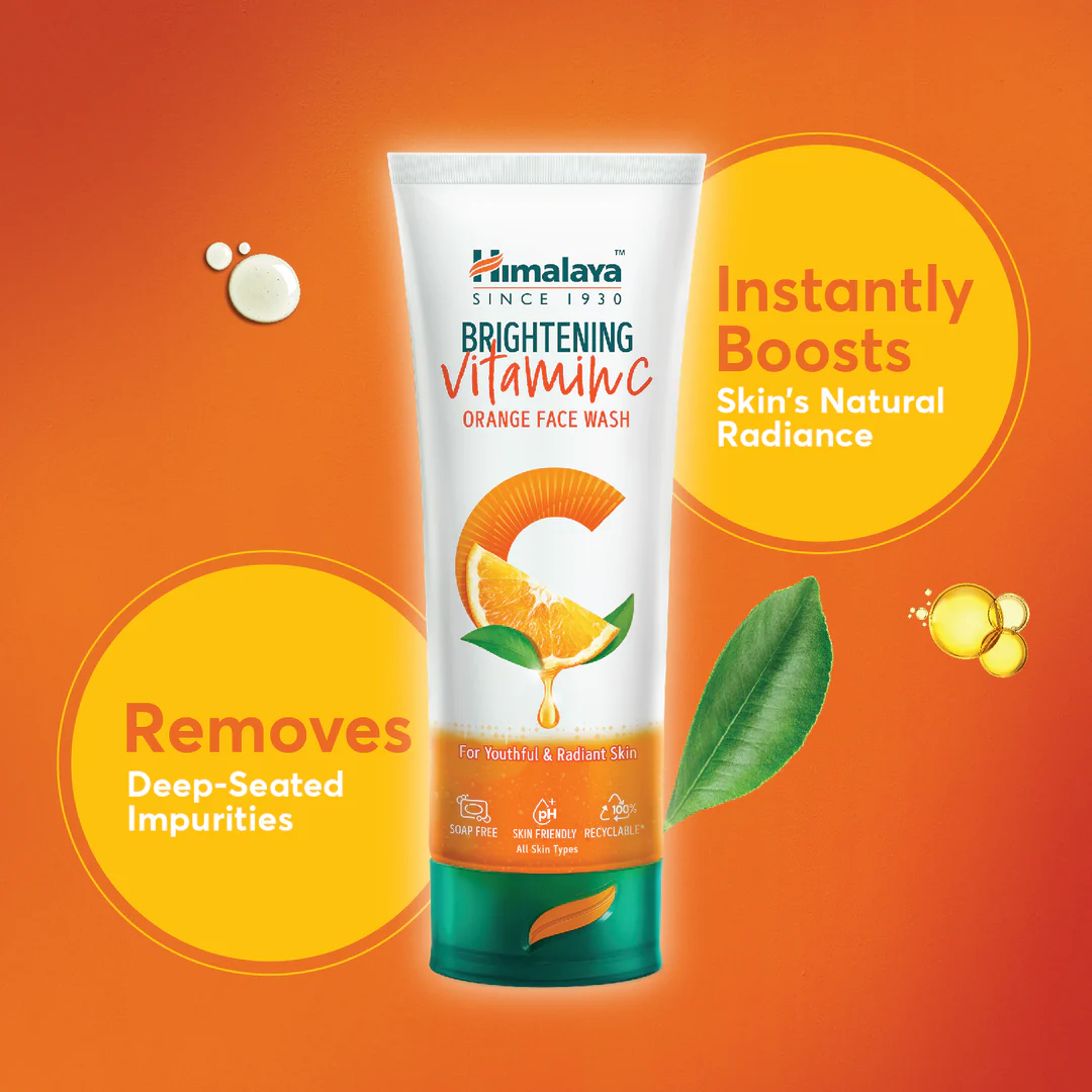 Himalaya Brightening Vitamin C Orange Face Wash 100ml
