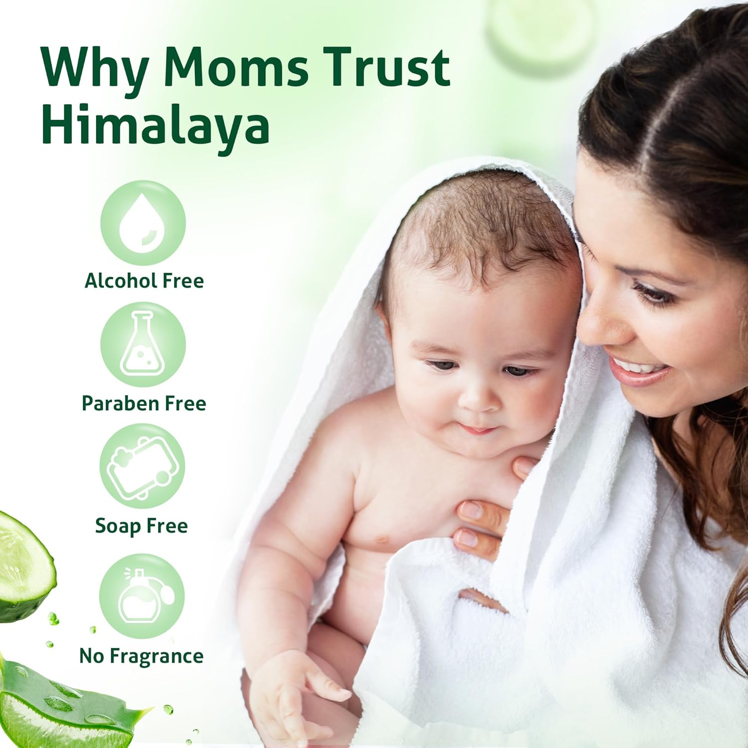 Himalaya Gentle Cleansing Baby Wipes 48's Pack of 4's