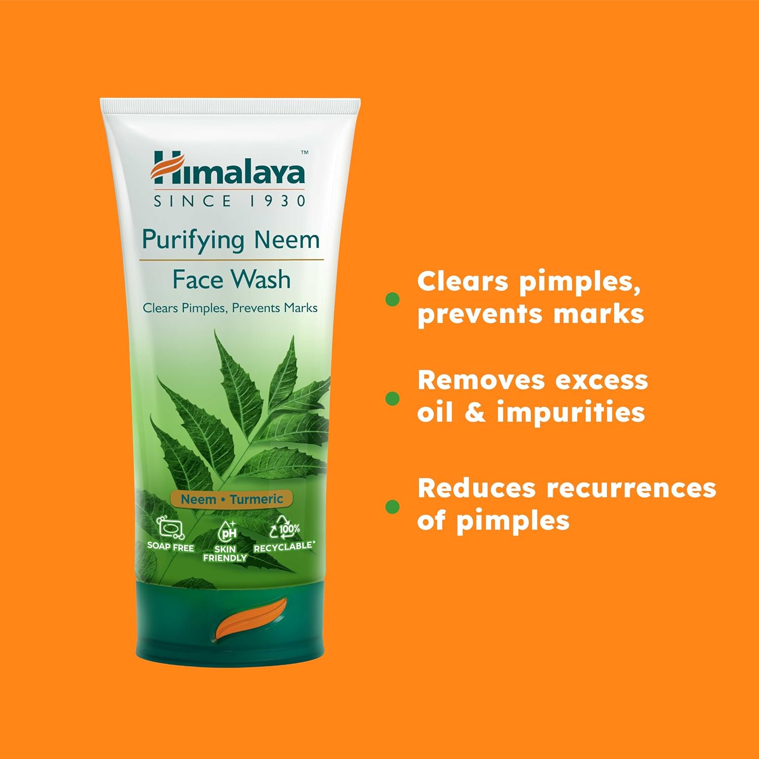 Himalaya Neem Purifying Face Wash 150ml, Pack of 2's
