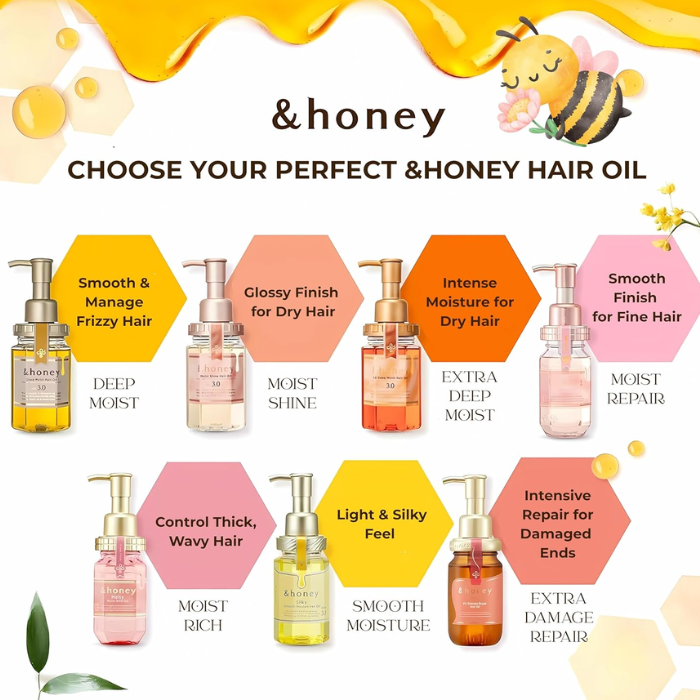 &Honey Moist Shine Hair Oil Step 3.0 100ml