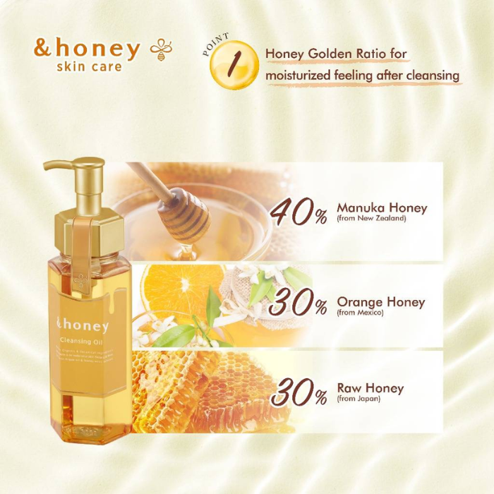 &Honey Skin Care Cleansing Oil 180ml