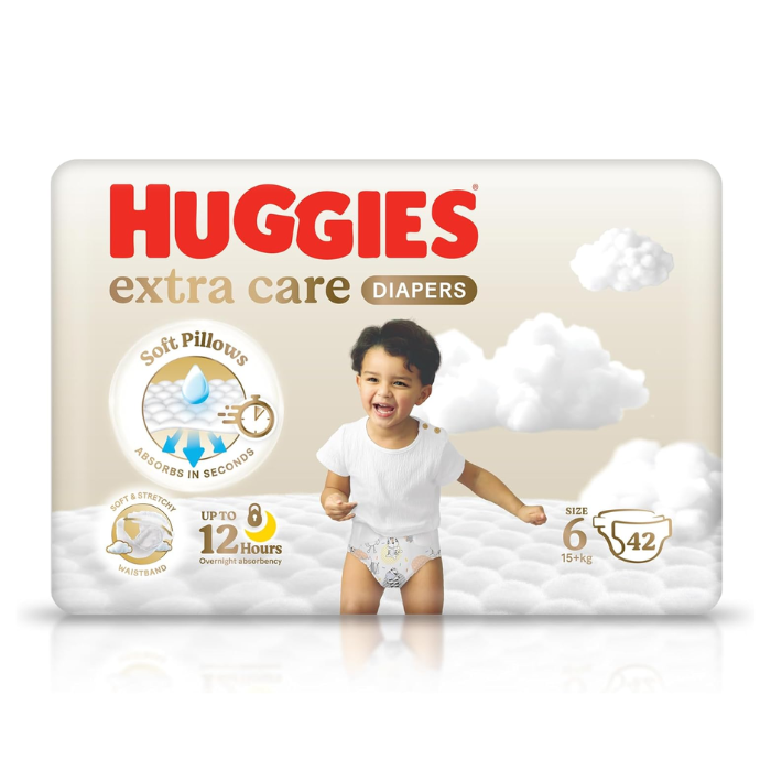 Huggies Extra Care Diaper Size 6 42s JUMBO