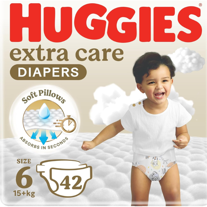 Huggies Extra Care Diaper Size 6 42s JUMBO