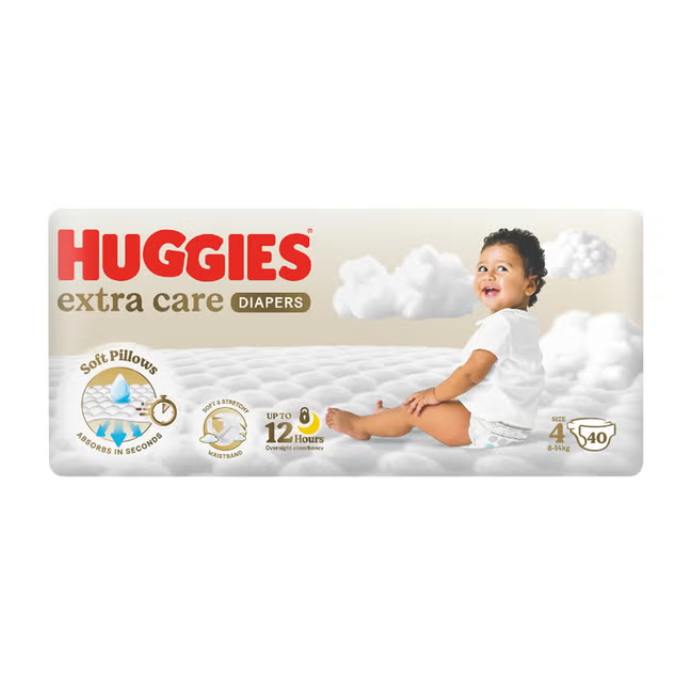 Huggies Extra Care Diaper Size 4 40s