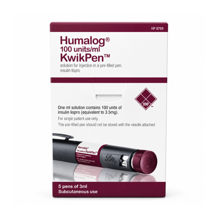 HUMALOG 100 U/MLSOL FOR INJ 3ML PRE-FILLED PEN X 5/KWIK