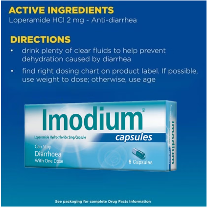 IMODIUM وزن 2 مجم  (الجيلاتين الصلب) - 6 عبوات