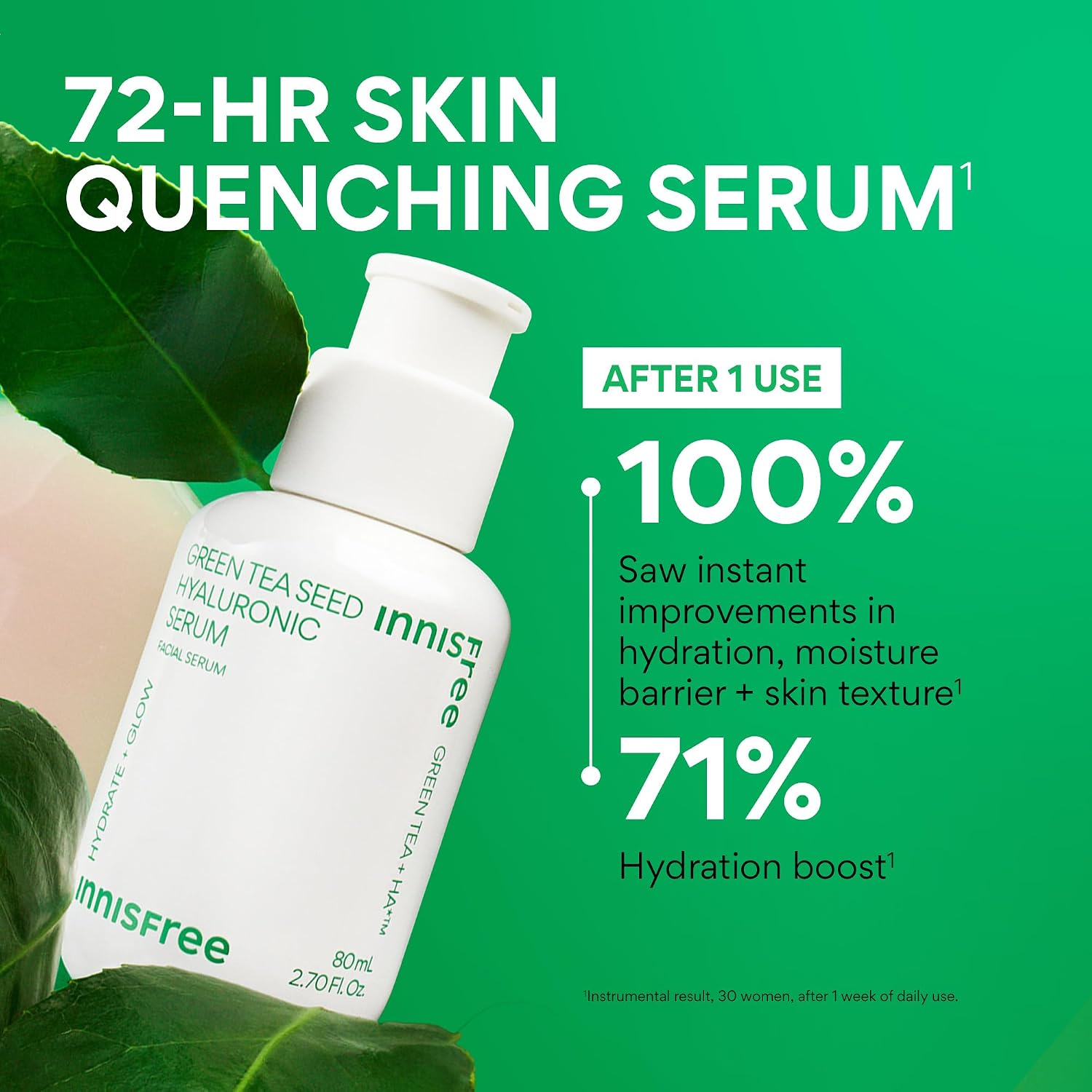 Innisfree Green Tea Seed Hyaluronic Facial Serum 80ML 685519