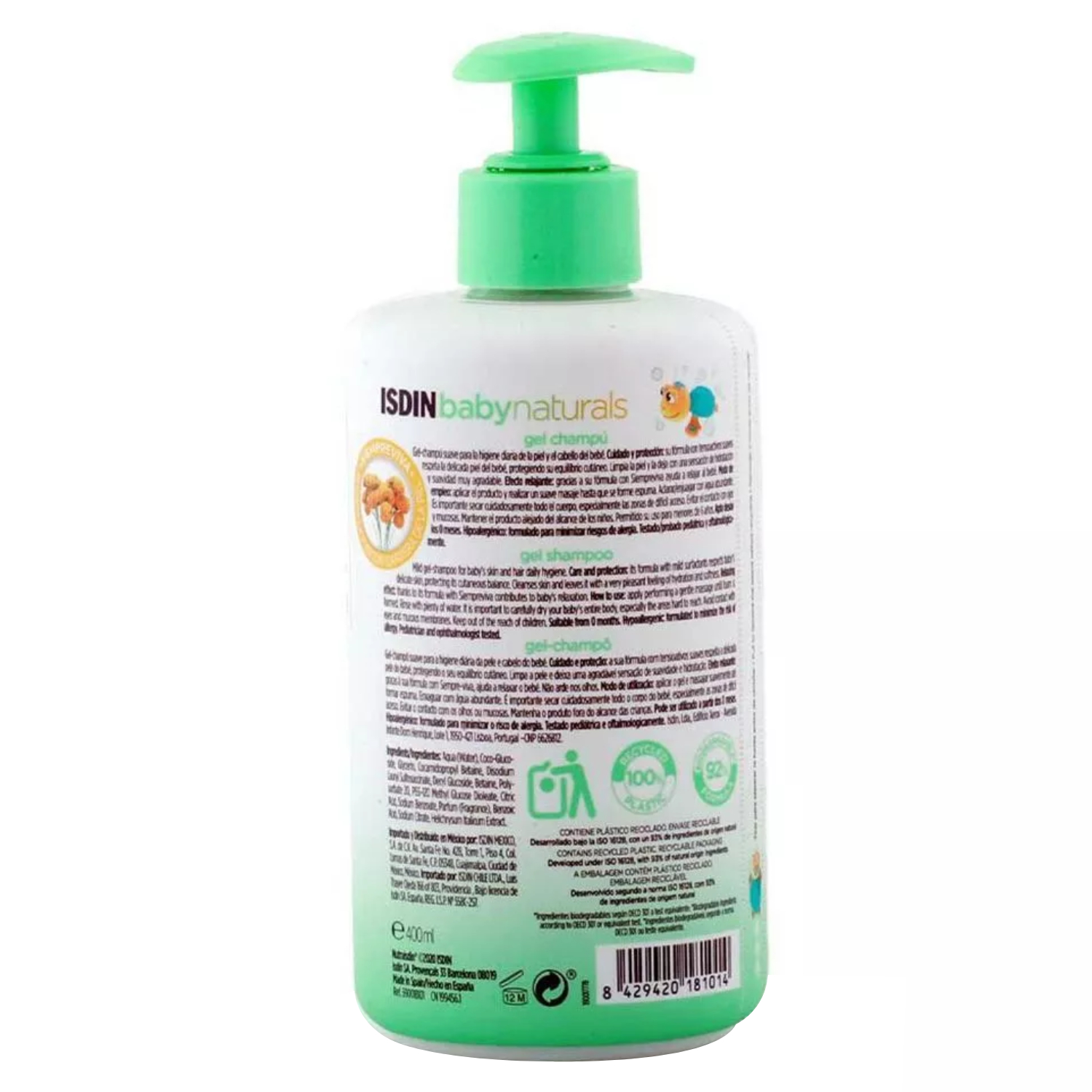 Isdin Baby Natural 400ml Lotion+Shampoo Promo