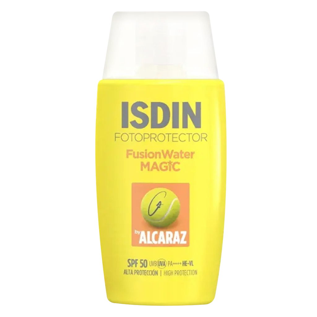 Isdin Fotoprotector Fusion Water Magic Alcaraz (SPF50) Lightweight Sunscreen, 50ml