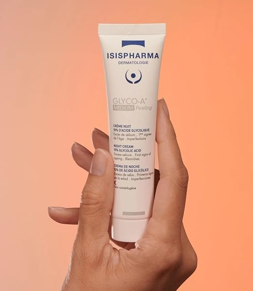 Isis Glyco-A Glycolic Acid Night Cream, Smooth Wrinkles, Reduce Brown Spots and Refine Skin, 30ml