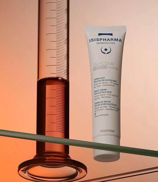 Isis Glyco-A Glycolic Acid Night Cream, Smooth Wrinkles, Reduce Brown Spots and Refine Skin, 30ml