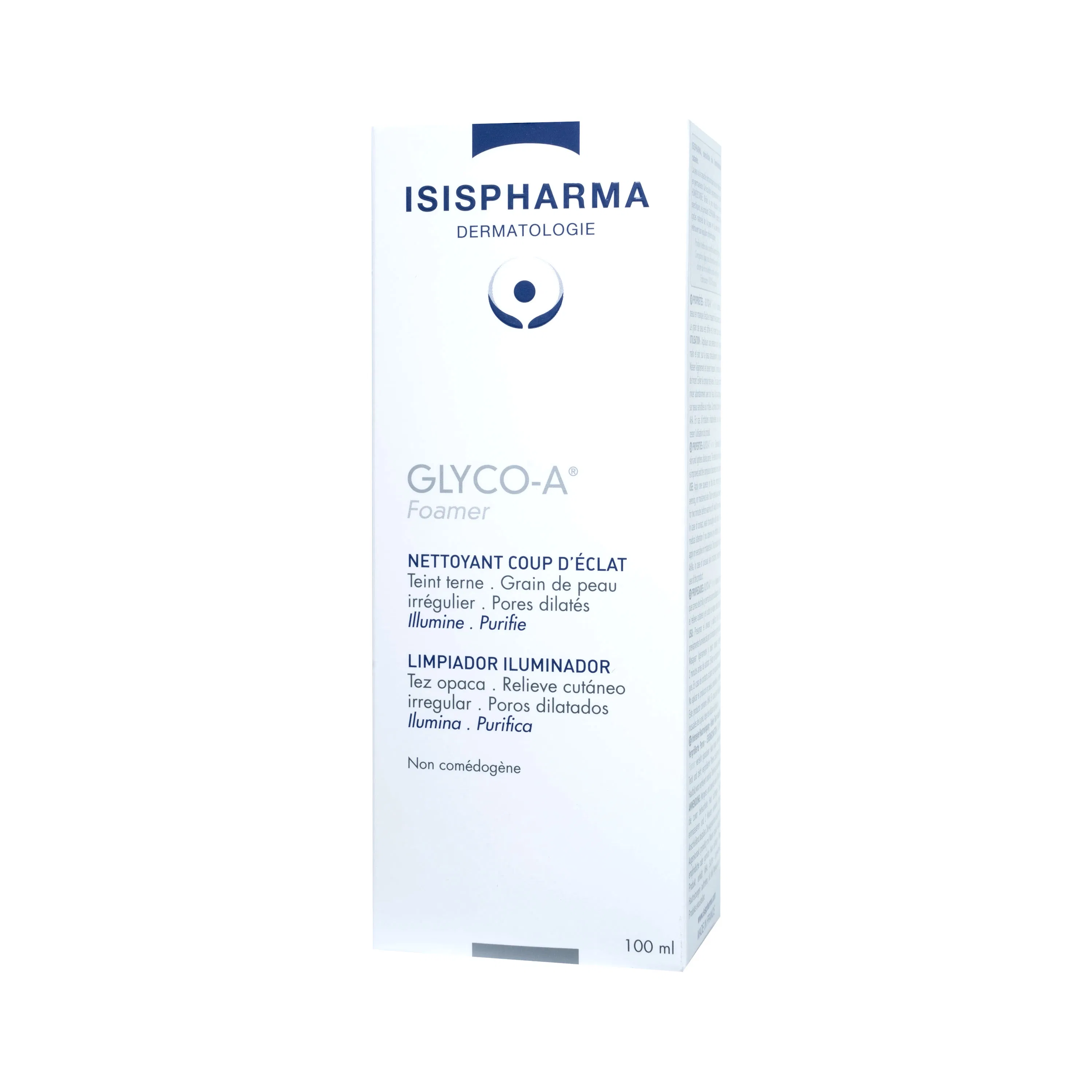 Isis Glyco-A Foamer Brightening Exfoliating Cleanser, Glycolic Acid for Radiant, Smooth Skin, 100ml
