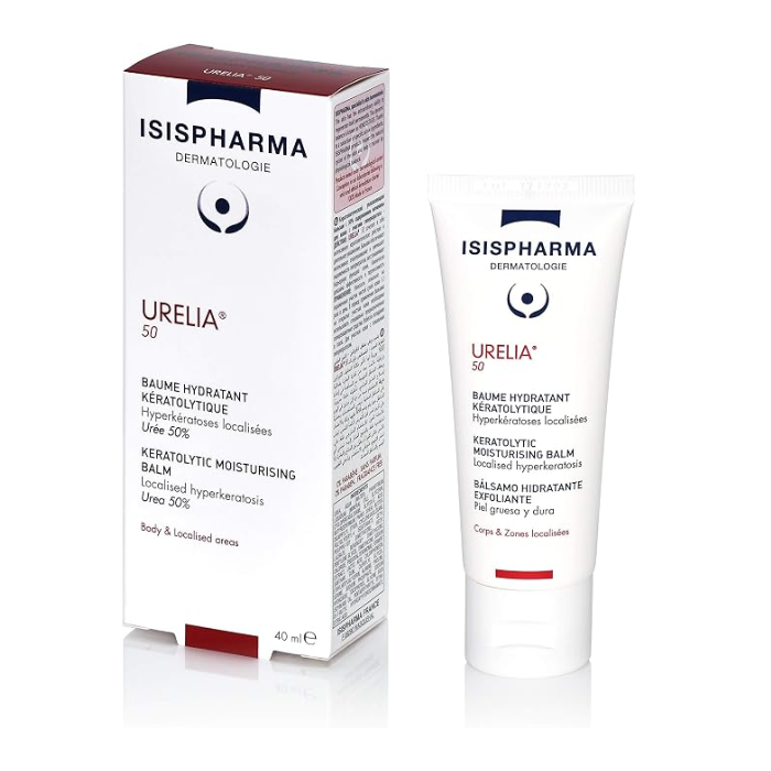 Isis Urelia 50 Keratolytic Moisturizing Balm, Urea and AHA for Thick Patches, 40ml