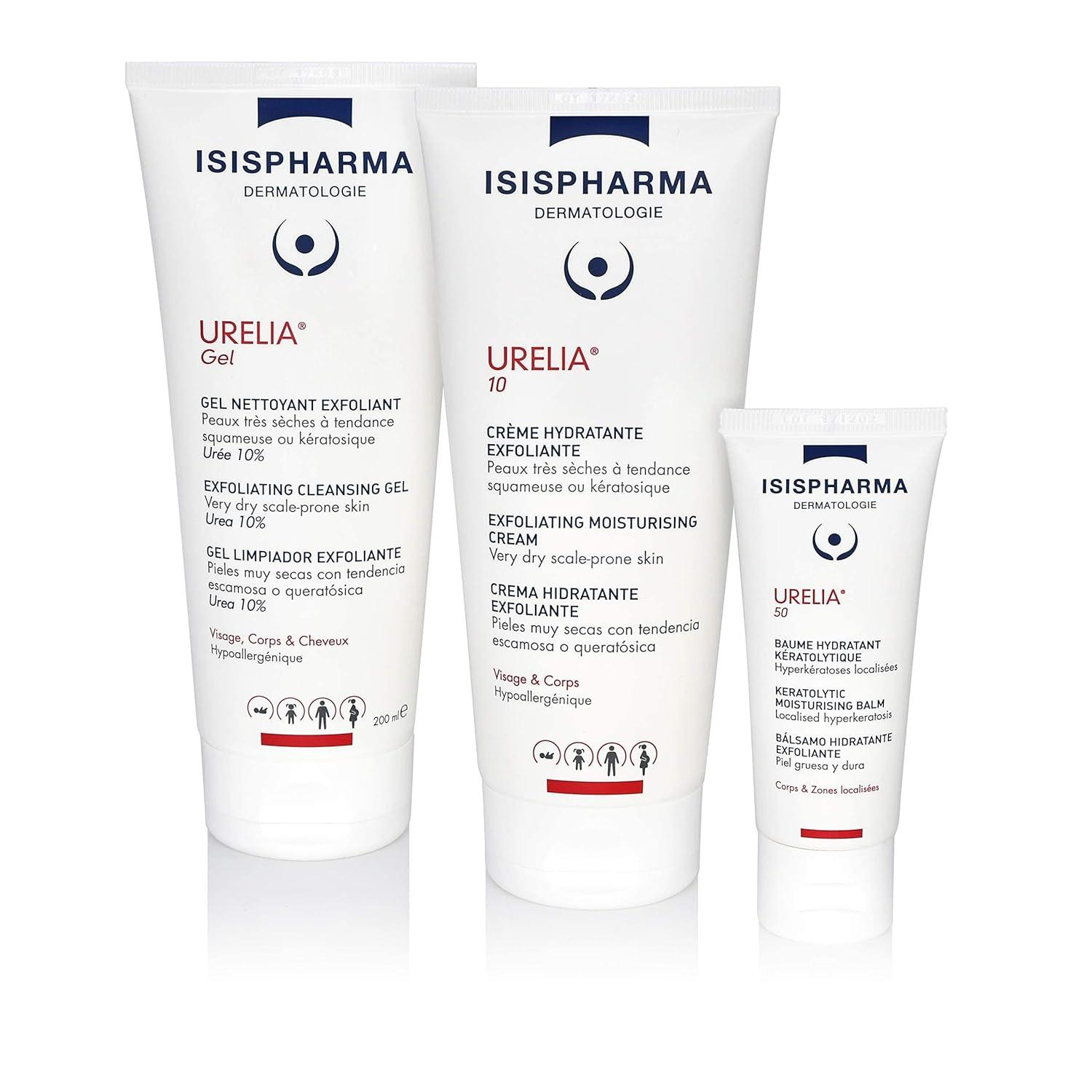 Isis Urelia Exfoliating Cleansing Gel, Urea and AHA for Dry, Scaly, Hyperkeratotic Skin, 200ml