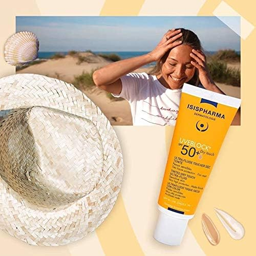Isis UVE Block (SPF50+) Dry Touch Ultra-Fluid Tinted Cream, Mattifying Sunscreen for Oily Skin, 40ml
