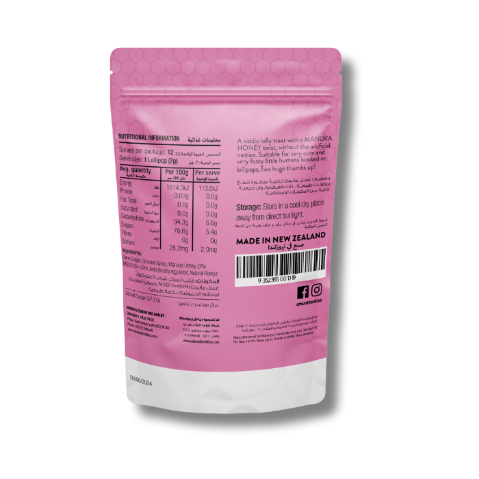 Its Manuka MGO 250+ Lollipops Strawberry 84g