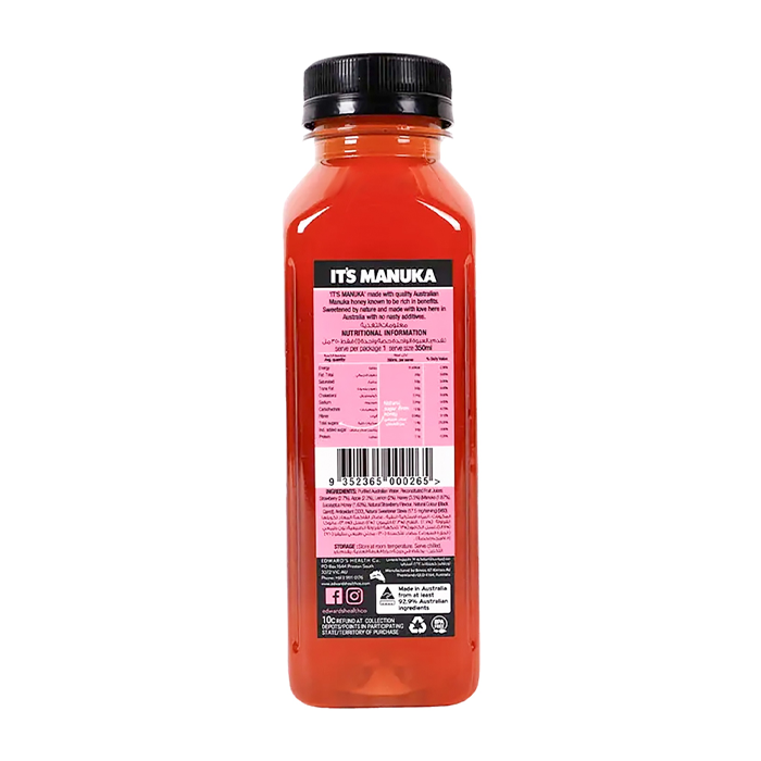 It's Manuka Strawberry Honey Water 350ml