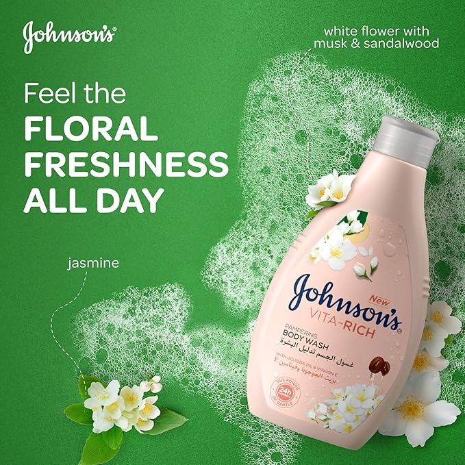 Johnson & Johnson Vita-Rich Daily Pampering Body Wash 250ml