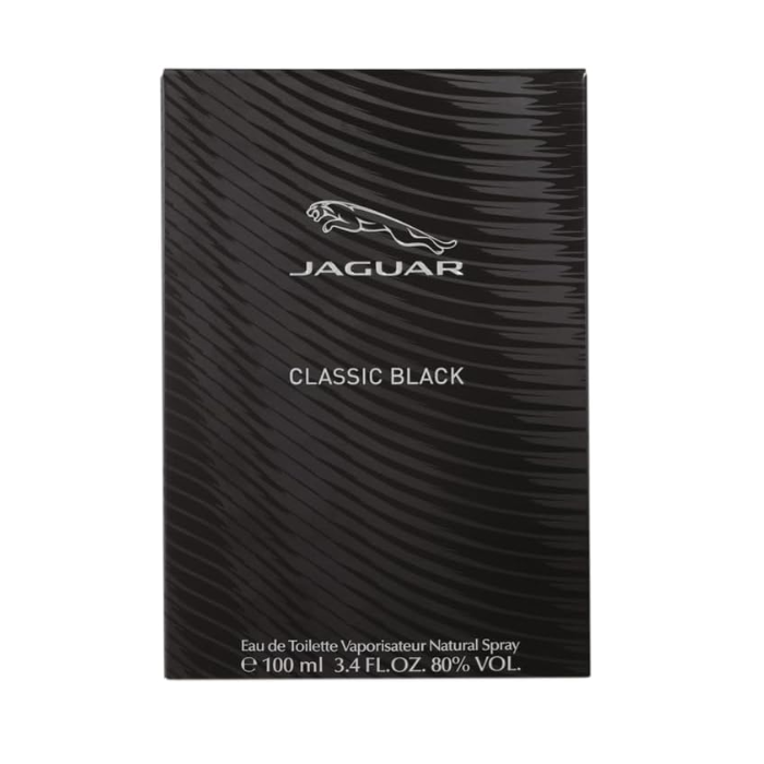 Jaguar Classic Black Eau de Toilette for Men, Woody Aromatic Fragrance, 100ml