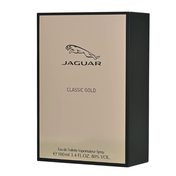 Jaguar Classic Gold Eau de Toilette Spray for Men, Bold & Sophisticated Masculine Fragrance 100ml