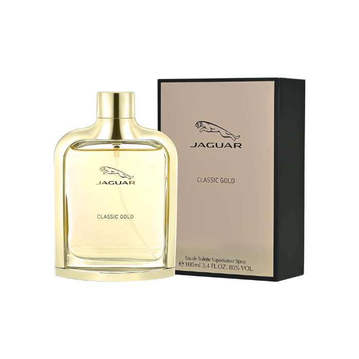 Jaguar Classic Gold Eau de Toilette Spray for Men, Bold & Sophisticated Masculine Fragrance 100ml
