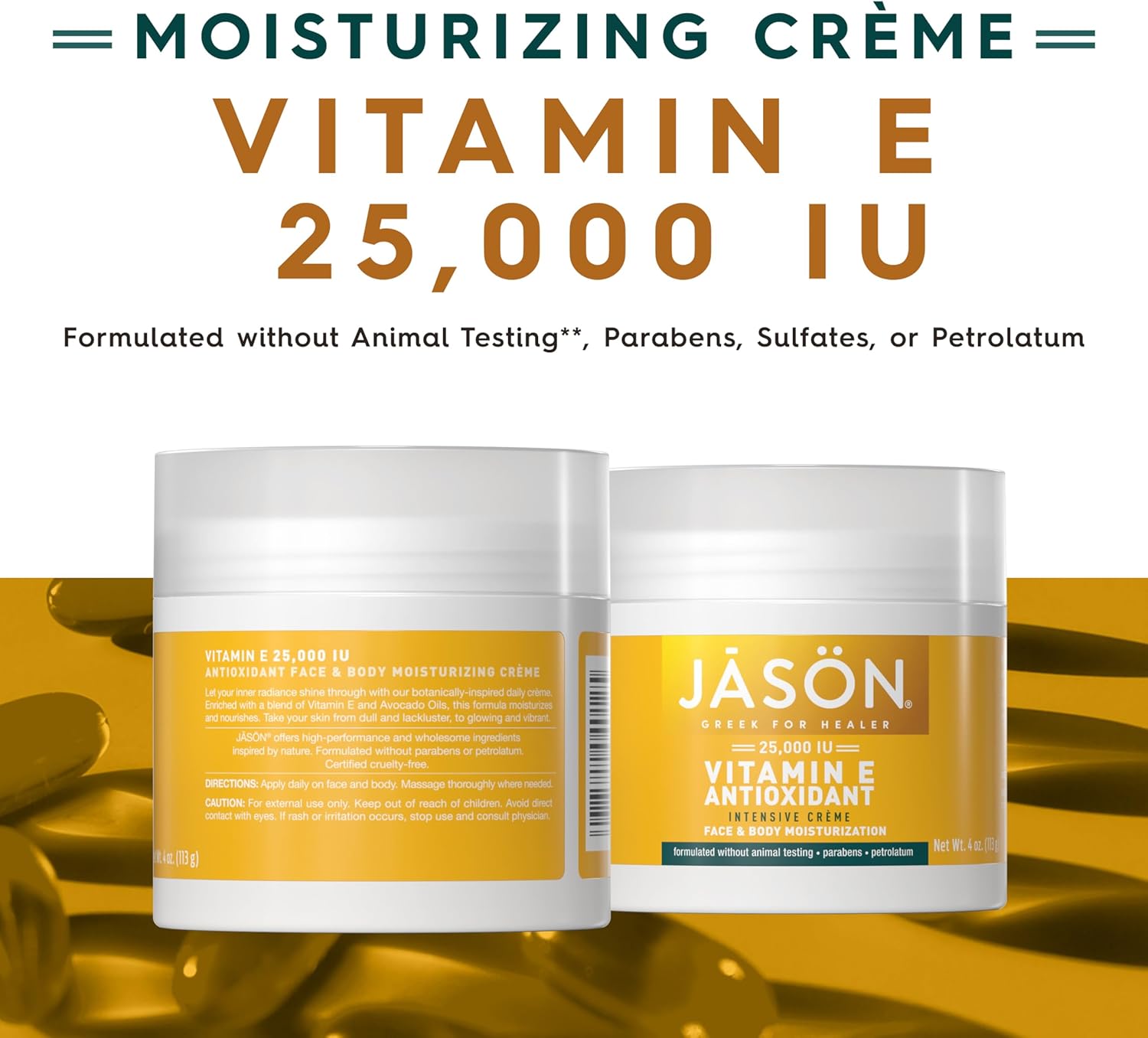 Jason Vitamin E 25000 IU Moist Cream 4 Oz