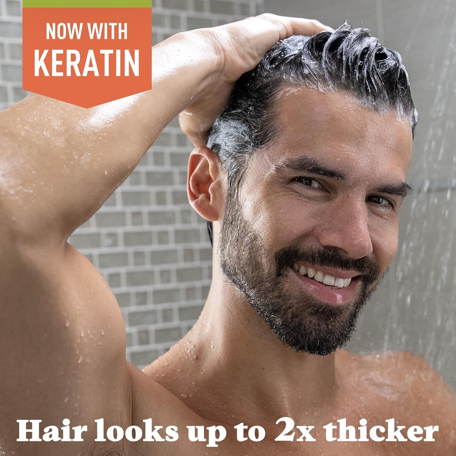 Just for Men Control GX Grey-Reducing Hair Color Shampoo, Gradually Blend for Natural Look, 118ml