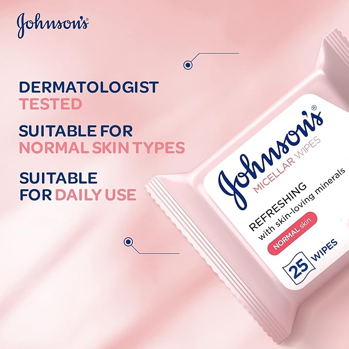 Johnson's Micellar Cleansing Wipes 25s