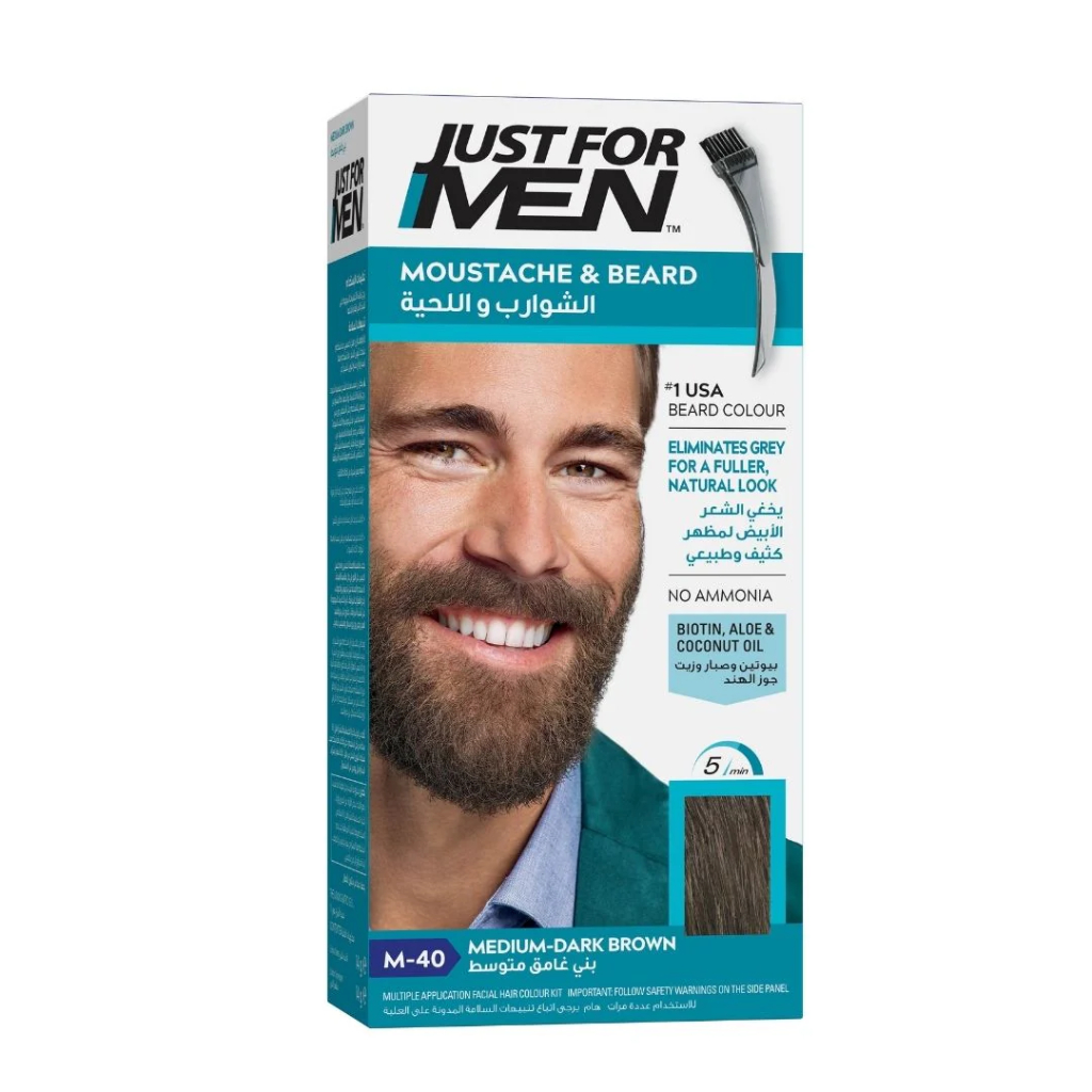 Just For Men Mustache & Beard Colour Medium Dark Brown