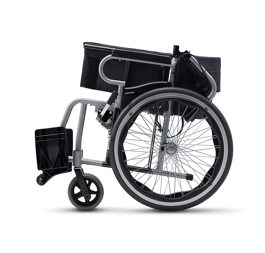 Karma Econ Manual Wheel Chair Black/Black 18" 924-58041Y