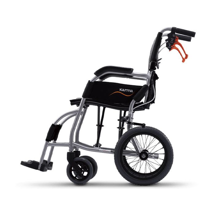 Karma Ergo Lite Wheel Chair S Black/P.Silver 18" 925-1802By