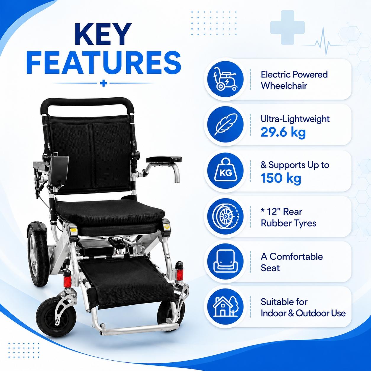 Trister Electric Wheelchair 18'Super:TS-WC016003/PL001-2010