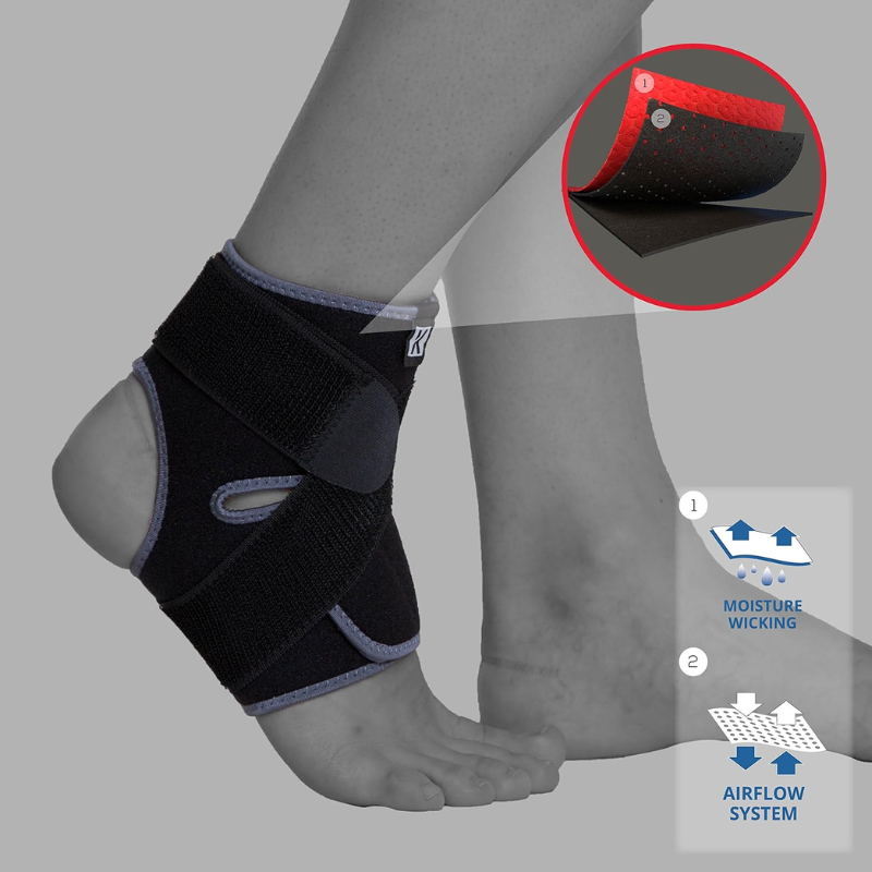 Kedley Aero-Tech Ankle Support W/ Power Wrap One Size