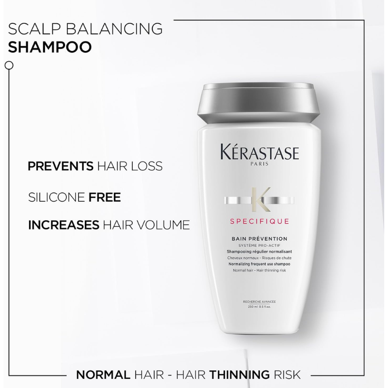 Kerastase Specifique Bain Prevention Shampoo for Thinning Hair & Scalp Care, 250ml