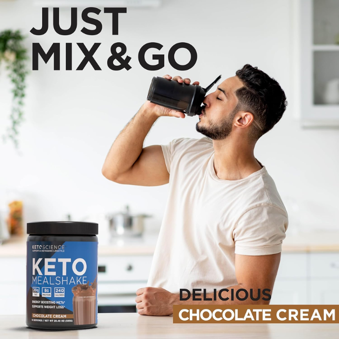 Ketoscience Ketogenic Meal Shake Natural Chocolate 14 Servings 539g