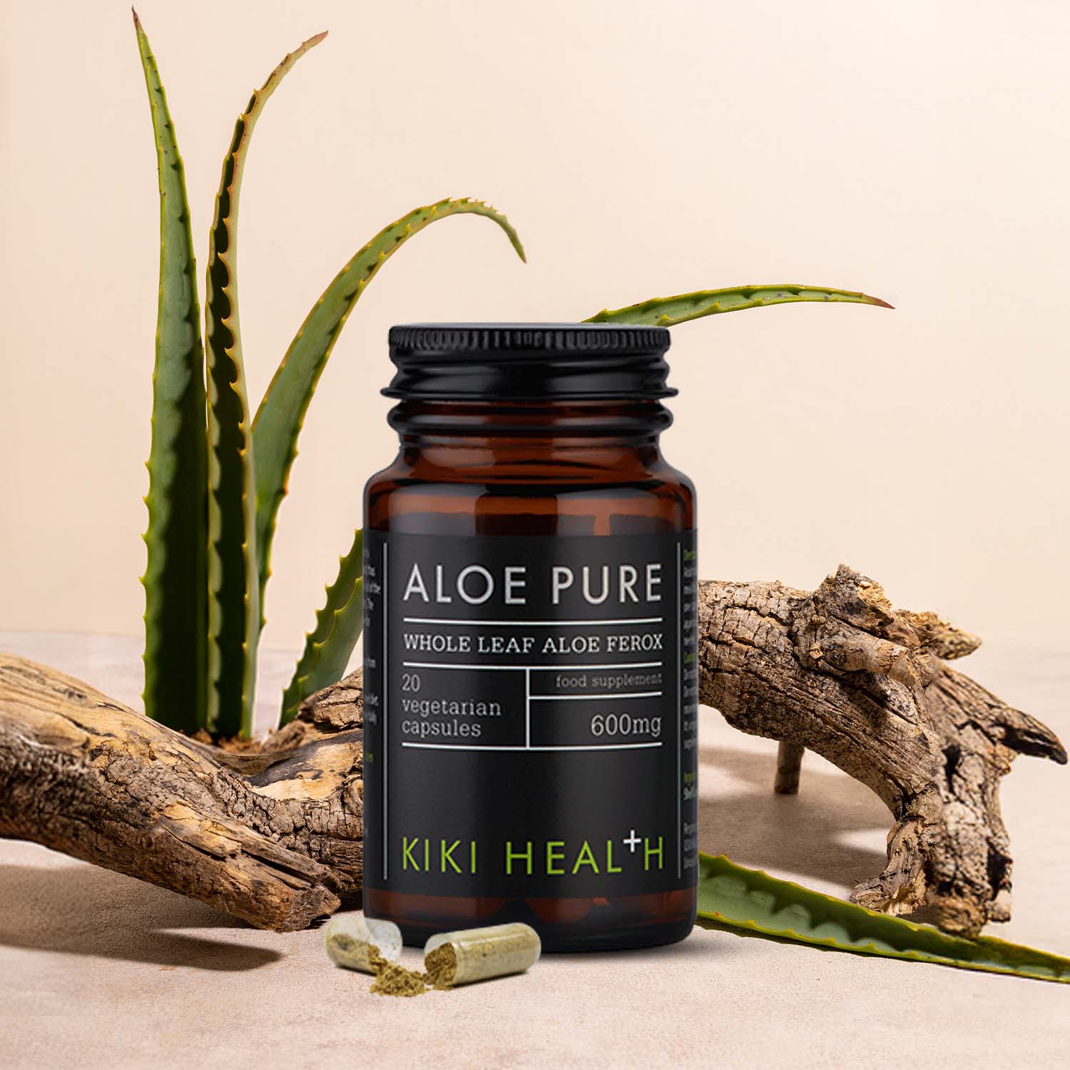 KIKI Health Aloe Pure 20 Vegetable Capsules