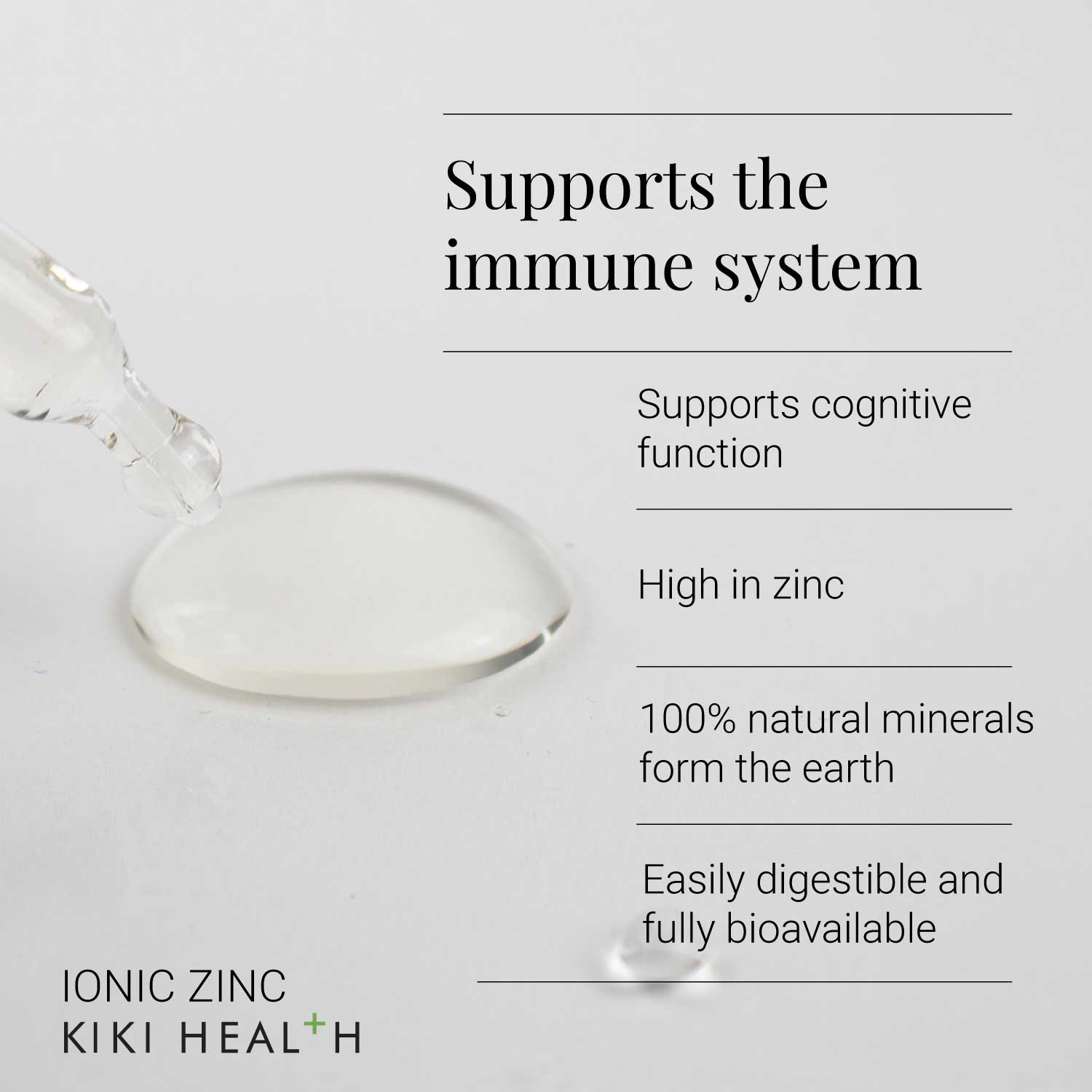 KIKI Health Ionic Zinc Liquid Concentrate 50ml