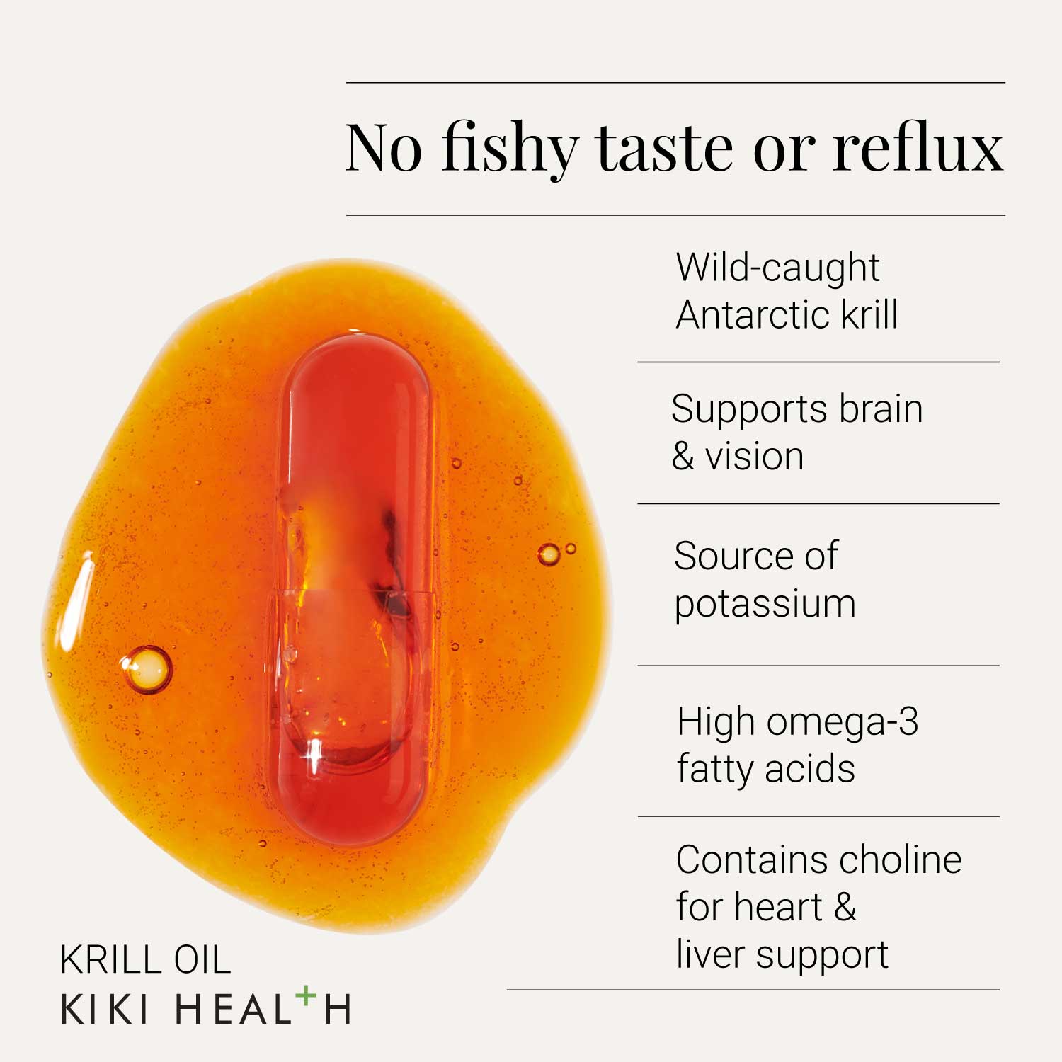 KIKI Health Krill Oil 500mg 30 Capsules