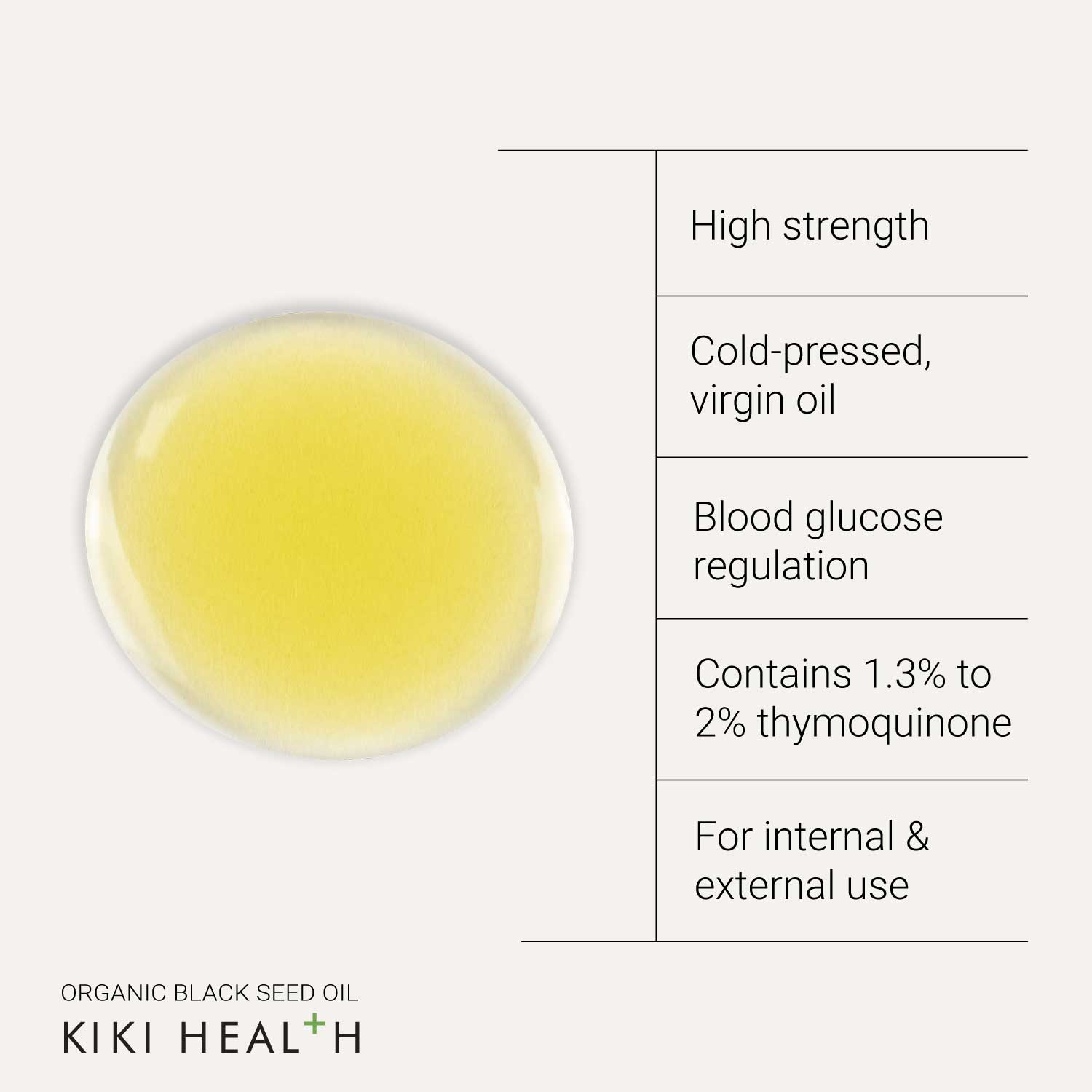 KIKI Health Organic Black Seed Oil 125ml